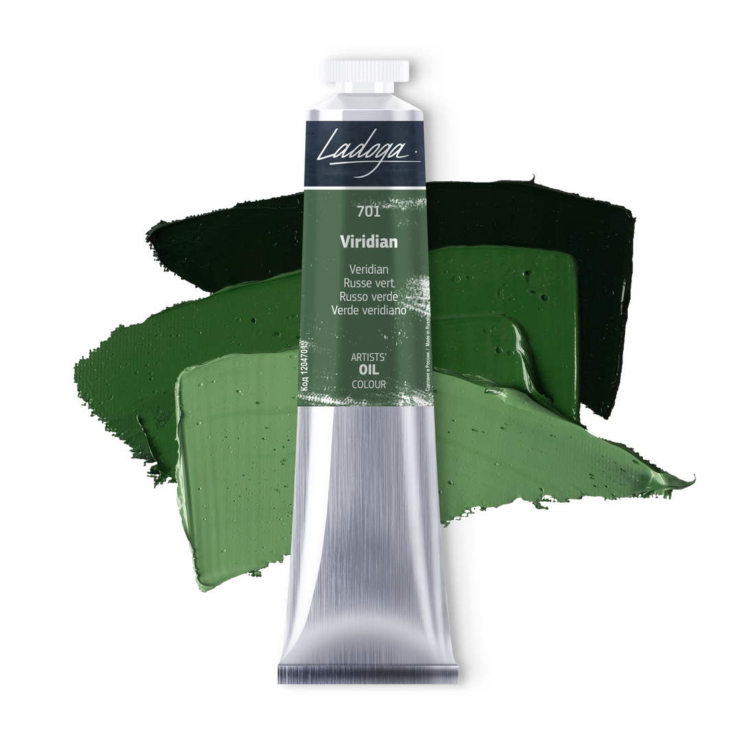 Oil colour "Ladoga", Viridian, tube, № 701