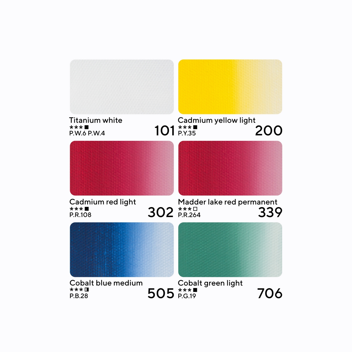 Oil set Master-Class Basic colours, cardboard box