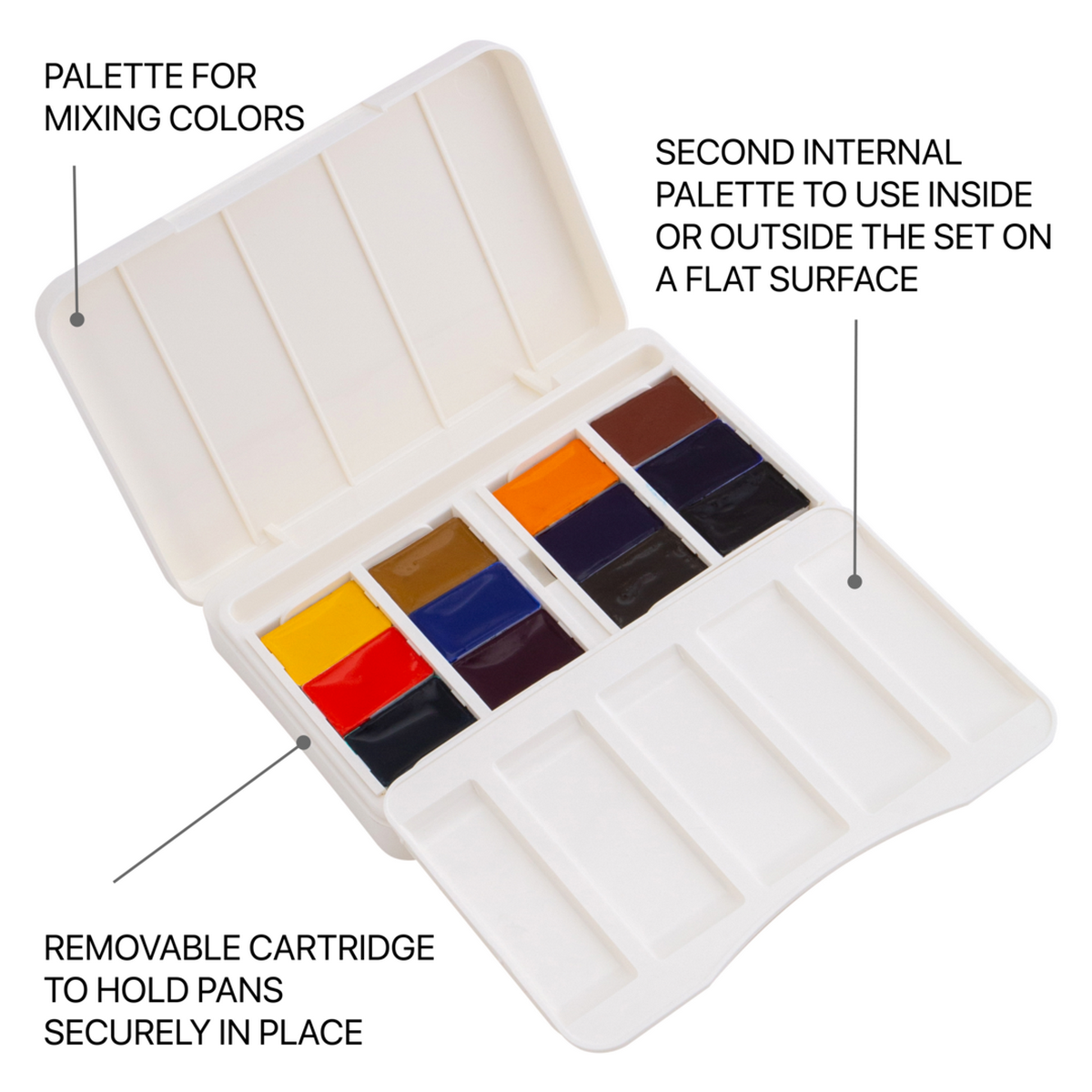 Watercolour set "White Nights" Urban landscape, plastic box