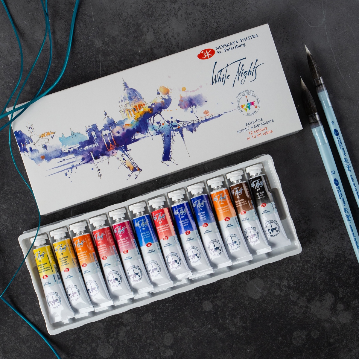 Watercolour set "White Nights" IWS, carboard box
