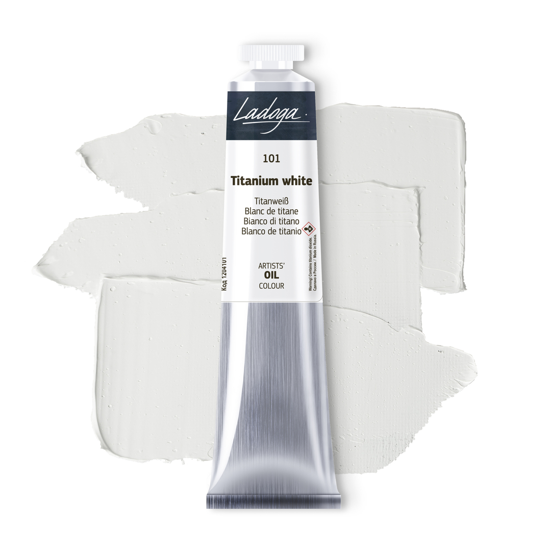 Oil colour "Ladoga", Titanium White, tube, № 101