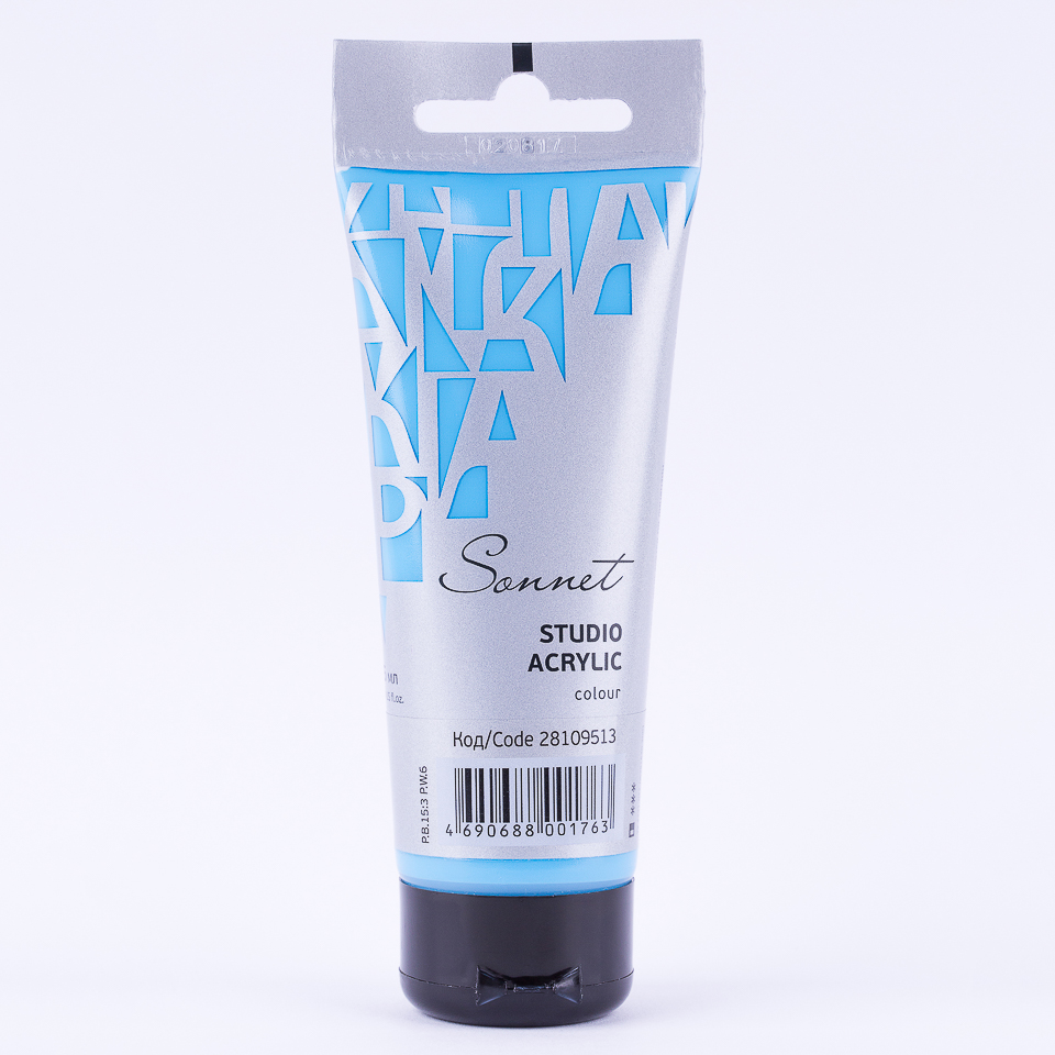 Acrylic colour Sonnet, Azure, tube. № 513